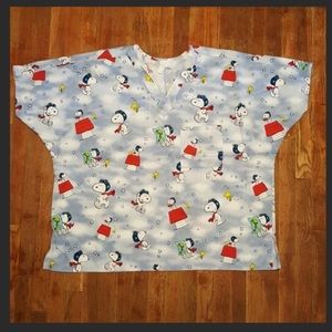 Snoopy Scrub Top